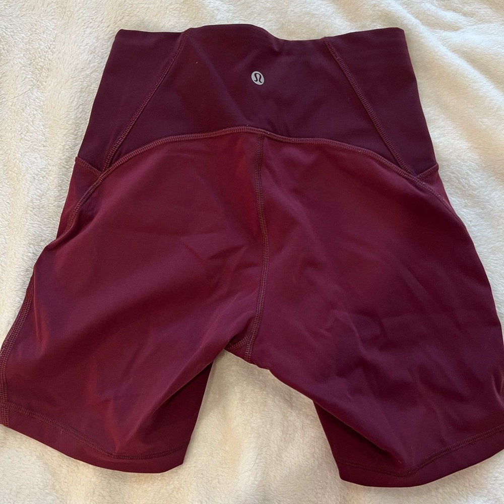 Lululemon Biker Shorts - purple size 4